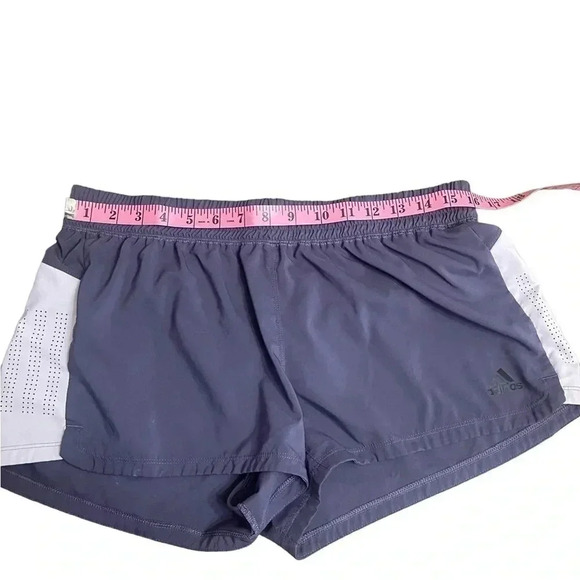 Adidas Climalite Women’s Purple Athletic Shorts Purple and White size Large - Picture 6 of 10